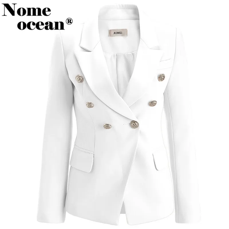 Двубортные блейзеры из органической кожи на пуговицах льва 2017 г. осенне зимний