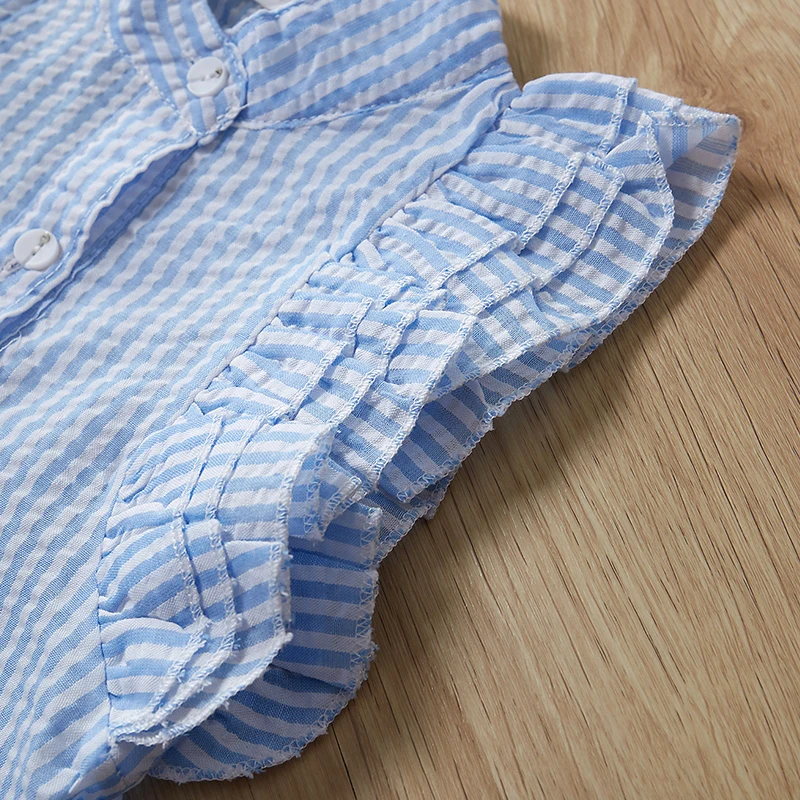 2019 Повседневная дизайнерская синяя футболка юбка-пачка Одежда для новорожденных