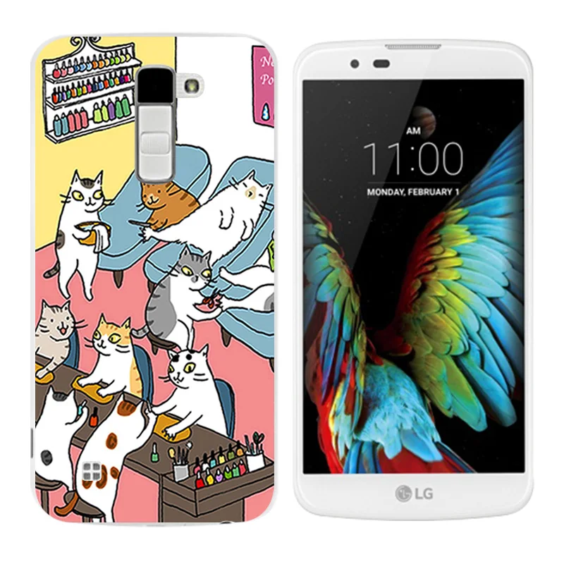 Мягкий ТПУ чехол для телефона LG K10 K 10 LTE K420N K430 K430DS 5 3 задняя крышка с принтом сосны |