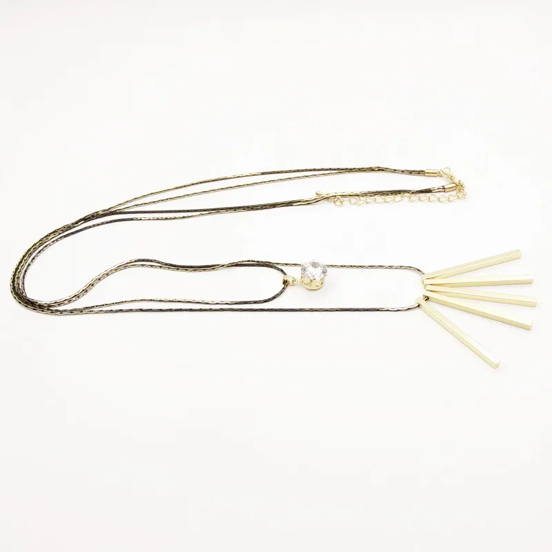 Свободный Корабль Долго Кубический Цирконий Ожерелье Мода Позолоченные