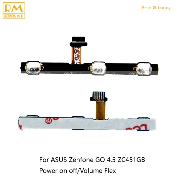 10/шт для Asus Zenfone Go 4.5 ZC451GB 5.0 ZC500TG Мощность на кнопку выключения Swtich Сторона Кнопка