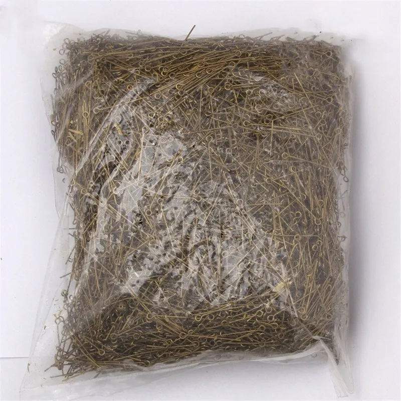 200pcs Gold Silver Color Eye Head Pins 18/20/24/30/35/40mm Length Findings for DIY Jewelry Making Accessories | Украшения и