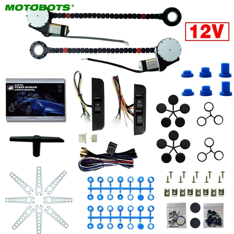 MOTOBOTS автомобиля 12V Универсальный 2 двери электрический Мощность окна Наборы с 3 шт./компл. Moom Переключатели# AM4419