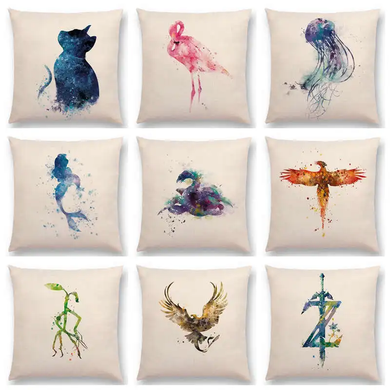 Чехол для диванной подушки в стиле Хогвартс фэнтези|sofa pillow case|cushion coverprinted cushion cover |