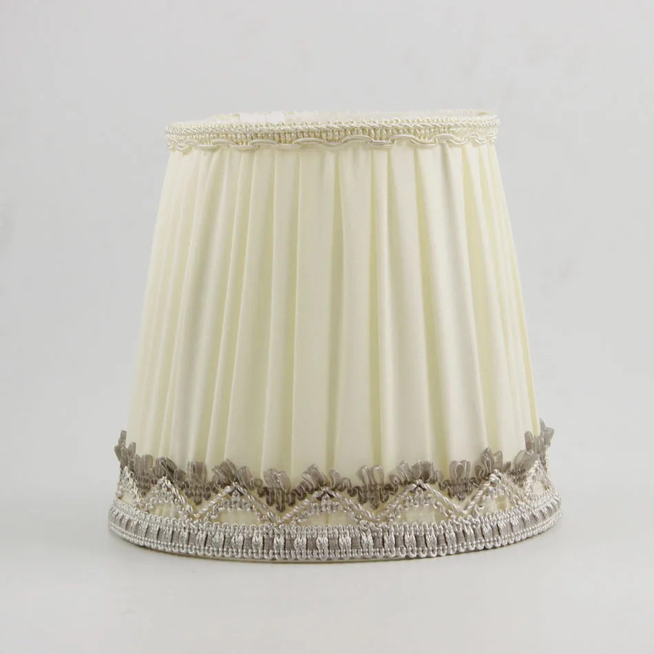 

DIA 15.5cm/ 6.10 inch Moroccan Exotic Lampshade, Off White Color Fabric lamp shade for lamp, E14(Hole 3cm)