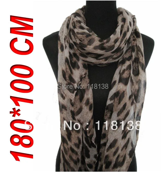 Женский мягкий шарф с леопардовым принтом 180x100 см|shawl dress|shawl womenscarves silver |