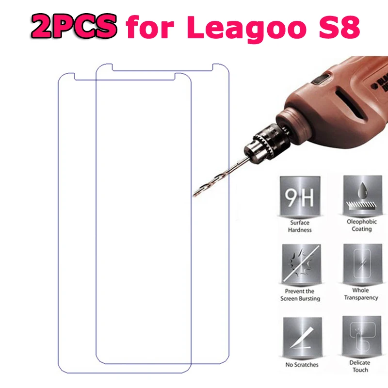 Leagoo S8 стекло для закаленное защита экрана Взрывозащищенная пленка переднего