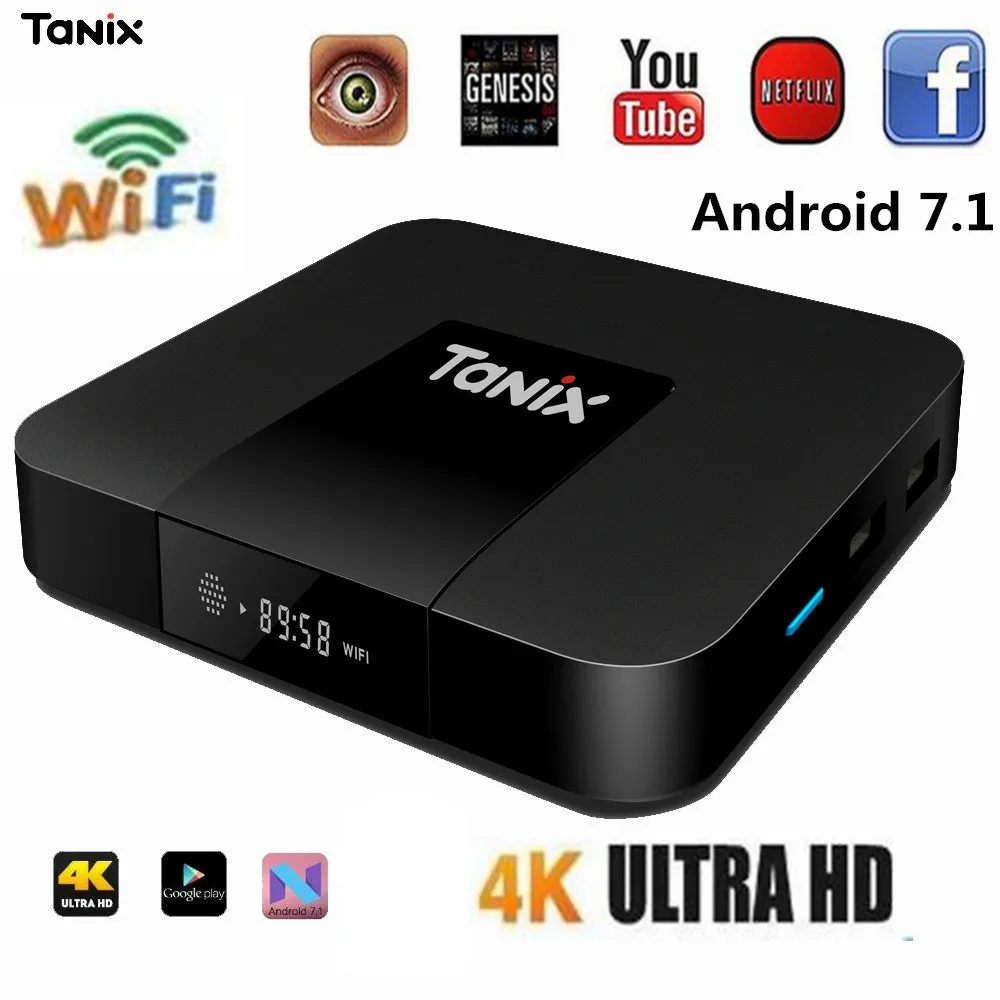 Tanix TX3 Мини Смарт ТВ приставка Amlogic S905W 1 5 ГГц 2 4 WiFi Android 7 2G DDR3 16G 4K HD H.265 медиаплеер|smart