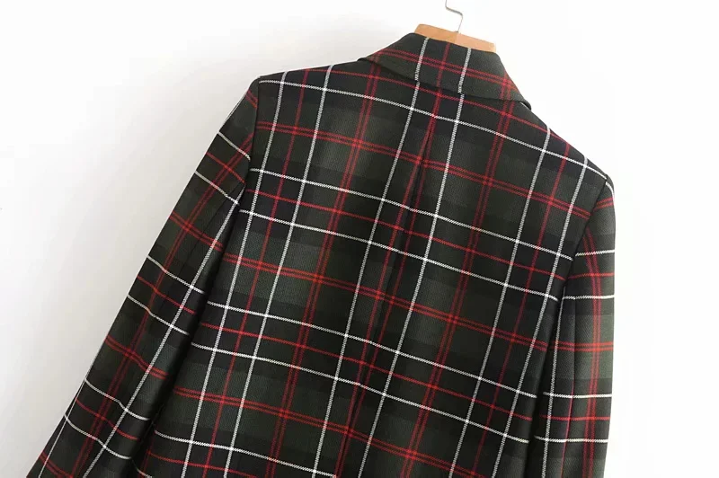 COZARII, casaco feminino, блейзеры, английский стиль, в клетку, в полоску, двубортные, для женщин, Бомберы, блейзеры, куртки размера плюс, топы