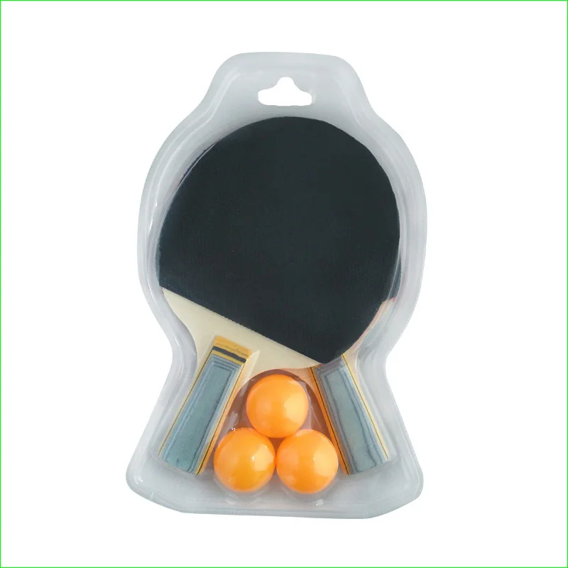 PTOTOP Table Tennis Racket Two Long/Short Handle Ddouble Pimples-in Rubber Pingpong Rackets and Three Balls | Спорт и развлечения