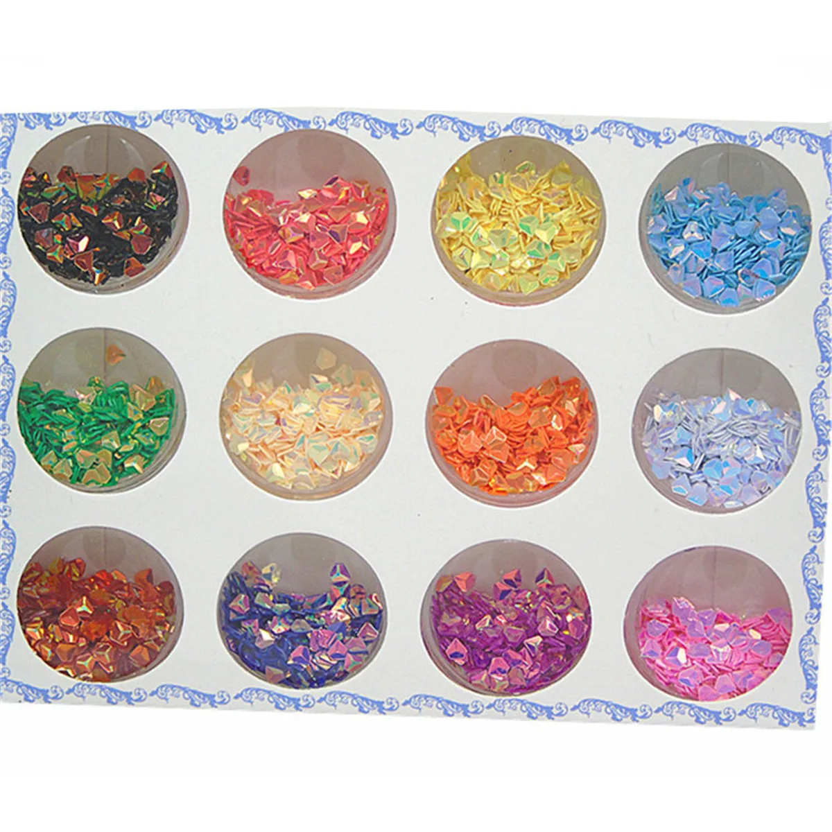 12 шт. лазерные блестки для маникюра | Красота и здоровье