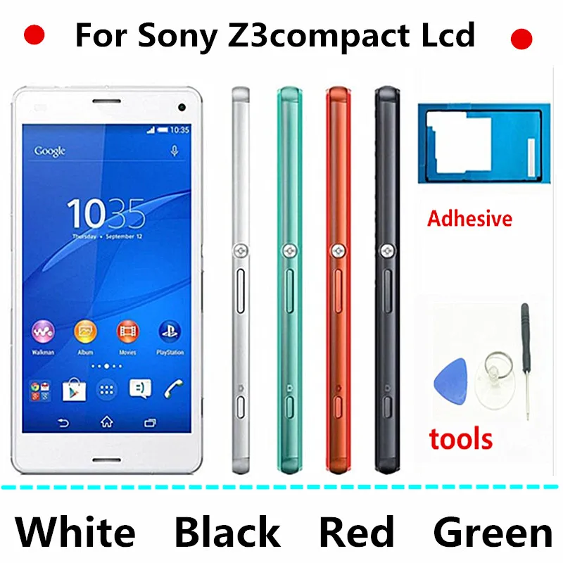 4," ЖК-дисплей для sony Xperia Z3 compact D5803 D5833 ЖК-дисплей дигитайзер сенсор Z3 Мини сборка ЖК-дисплей с рамкой бесплатные инструменты