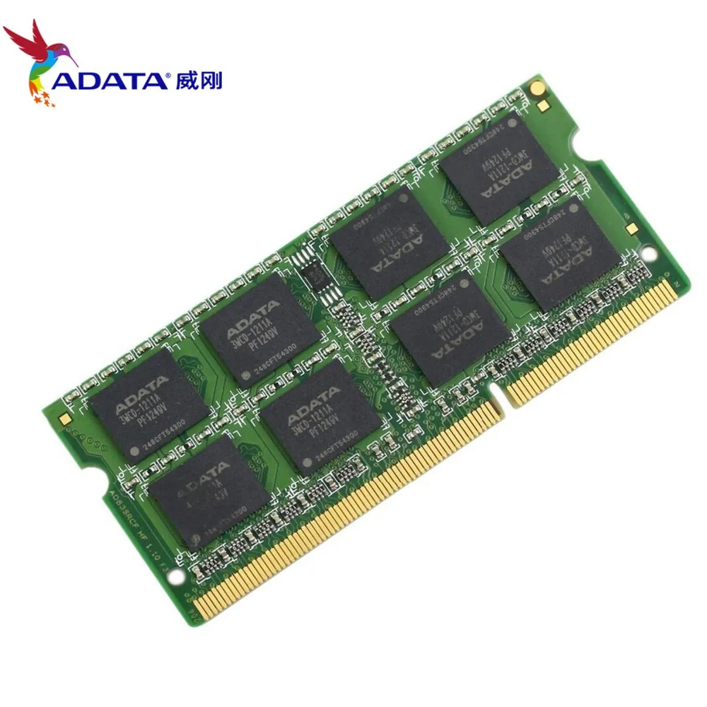 AData 16GB 2pcsX8GB 8G DDR3 8GB 1600MHz PC3 12800 ноутбук RAM SO DIMM 1333 10600 204 PIN память ноутбука|Оперативная