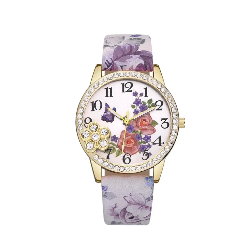 2018 Top Fashion Women Watches Female Clock Luxury Watch Neutral Flower Ladies Quartz Wrist Relogio 5FN | Наручные часы