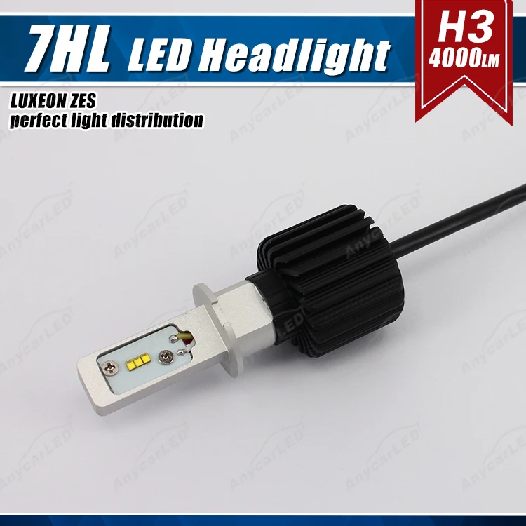 1 компл. H7 50 Вт 8000lm G7 светодиодный фар комплект Lumi luxeon зэс чипы безвентиляторный чистый белый 6500 К w /Драйвер регулировки вождения Противотуманные огни лампы
