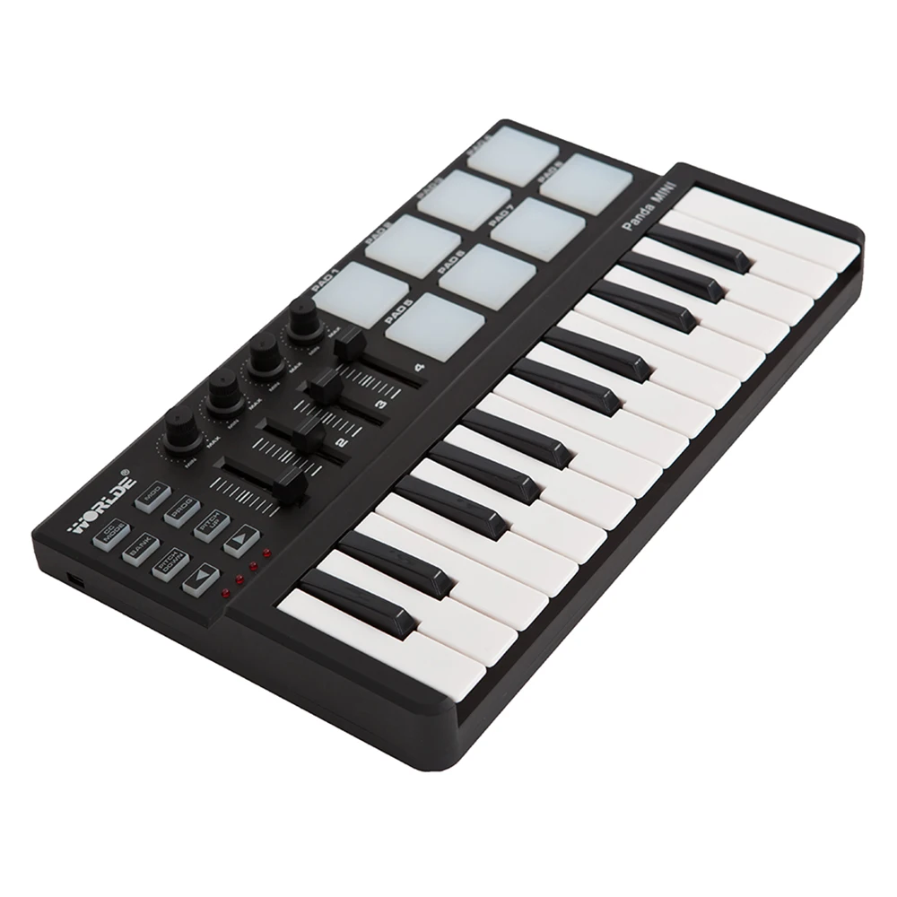 Портативная MIDI клавиатура управления Лер мини USB клавиатура MIDI управление Лер MIDI клавиатура колодки 7 видов стилей для варианта