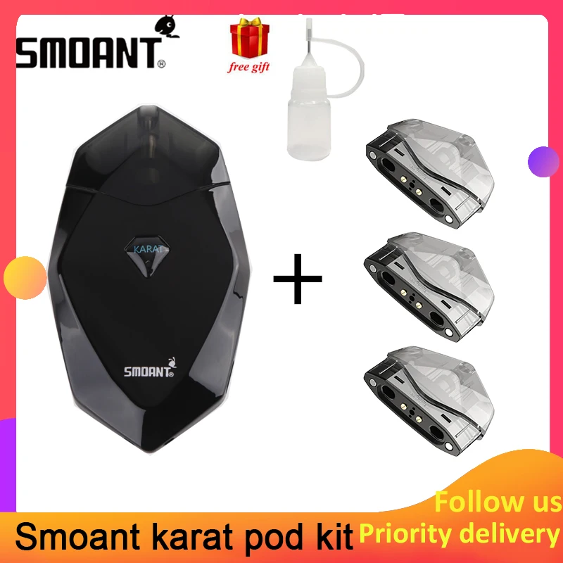 Оригинальный Smoant Karat 370 мАч комплект Pod Vape стартовый с 2 мл кварцт катушка Картридж