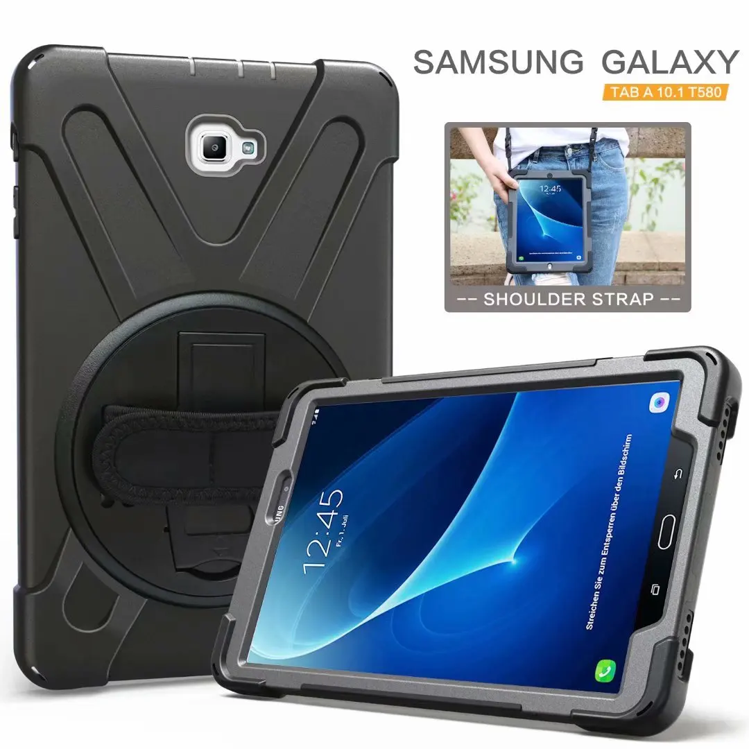 Противоударный детский чехол для samsung Galaxy Tab A 10,1 T580 T585 SM-T580 SM-T585 Защитная крышка подставка силиконовая резина Чехол