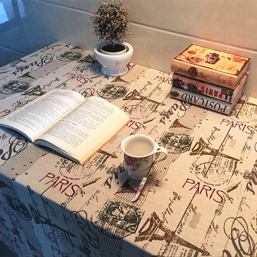 Скатерти из хлопка и льна Декоративная скатерть для домашнего декора