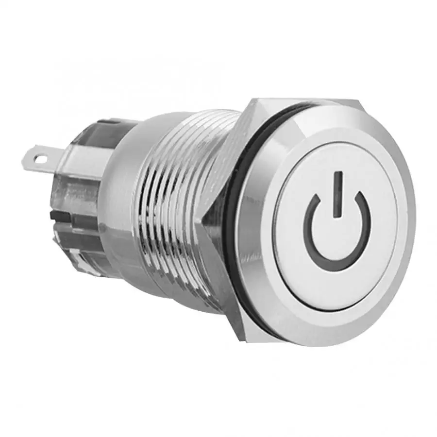 Металлический кнопочный переключатель 40 шт. 19 мм Водонепроницаемый