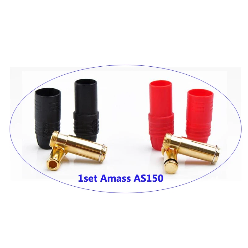 5 компл. Amass AS150 позолоченный штекер банана 7 мм штекер/гнездо для высоковольтной