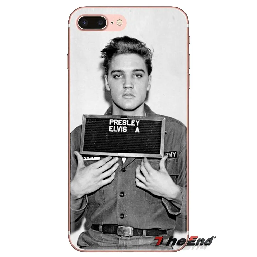 Soft Transparent Case Cover popular Musician Elvis presley For iPod Touch Apple iPhone 4 4S 5 5S SE 5C 6 6S 7 8 X XR XS Plus MAX |