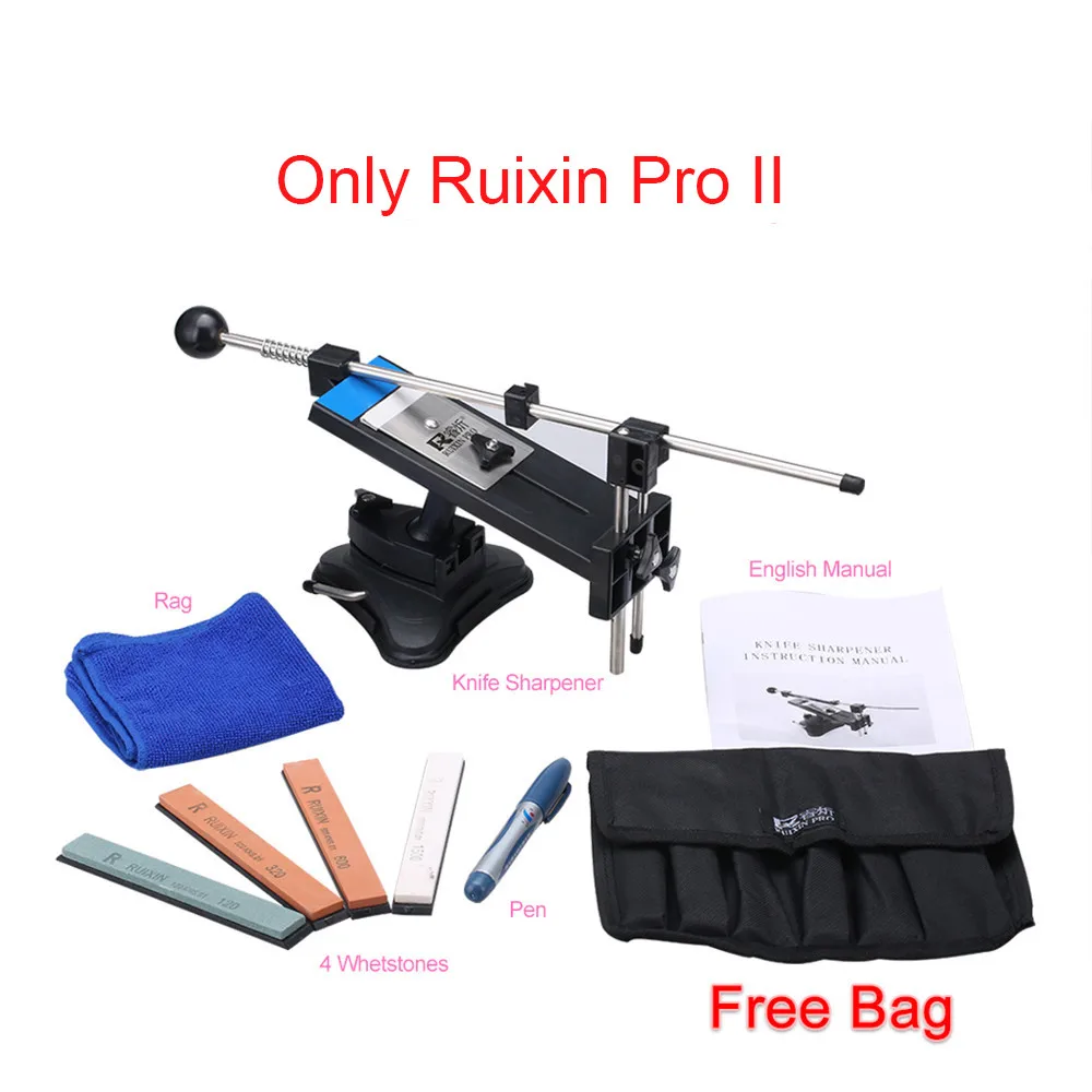 Only Ruixin Pro II Профессиональный точилка для ножей Ruixin Pro II, 2-й нож для заточки, профессиональный точильный станок с 4 точильными камнями - Цвет: Only Ruixin Pro II