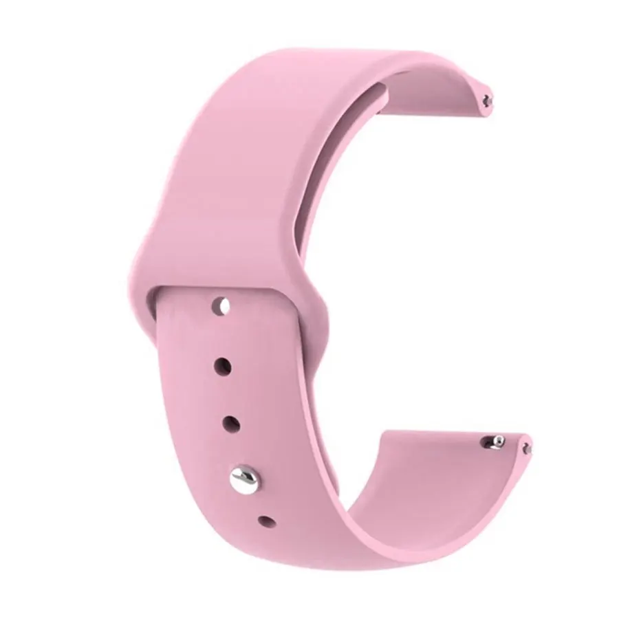 Pink Яркие силиконовые часы ремешок для samsung Шестерни S3 HUAWEI Smartwatch/20 мм/22 мм ТПУ спортивные ремешки Браслет для смарт-браслета AMAZFIT - Цвет ремешка: Pink