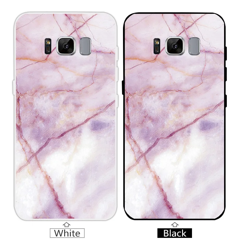 5.8&quot For Samsung Galaxy S8 Stone Case Clear Soft Silicone for G955F G950F Fundas Capa S 8 Back Cover |