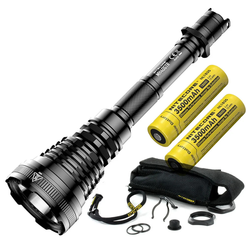 NITECORE MH40GTR Тактический перезаряжаемый фонарь CREE XP-L HI V3 max 1200 люмен дальность 1004 м уличный охотничий фонарь - Испускаемый цвет: Белый
