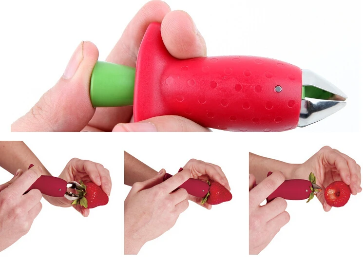 Красный Клубничный Халлер для удаления листьев клубники томатный стебель