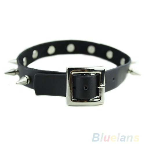 Готическое колье унисекс из искусственной кожи с шипами и заклепками ювелирные