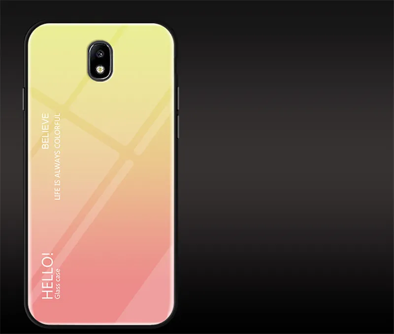 Чехлы с закаленным стеклом для samsung Galaxy J3 J5 J7 J330 J530 J730 чехол для samsung Galaxy J5 Pro/J3 Pro/J7 Pro Fundas Coque - Цвет: 6
