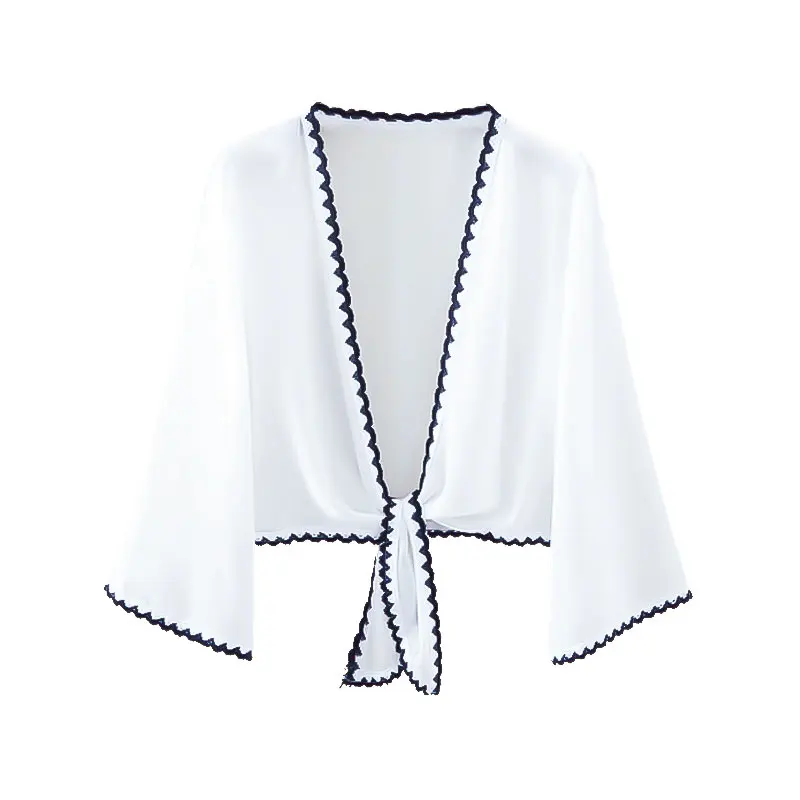 MLXSLKY Солнцезащитная одежда для женщин Новинка лета 2019 ультратонкий шифоновый