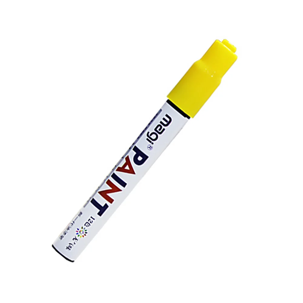 yellow Umitive 1 шт. Краска Маркер не может протереть шина Touch Up Pen альбом граффити DIY белый маркер ручка - Цвет: yellow