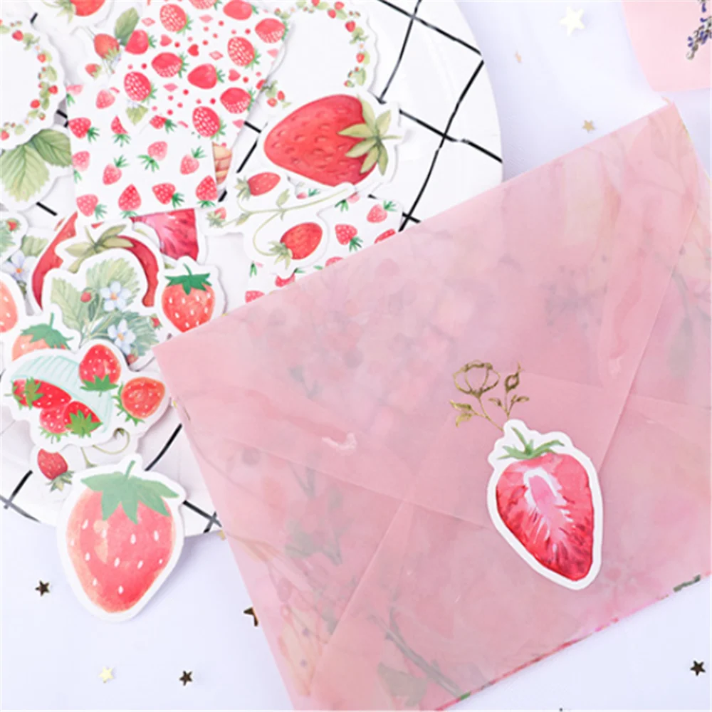 45 шт. милые наклейки с сыром клубничкой Kawaii канцелярские принадлежности DIY Скрапбукинг блокнот украшения самоклеющиеся упаковочные этикетки