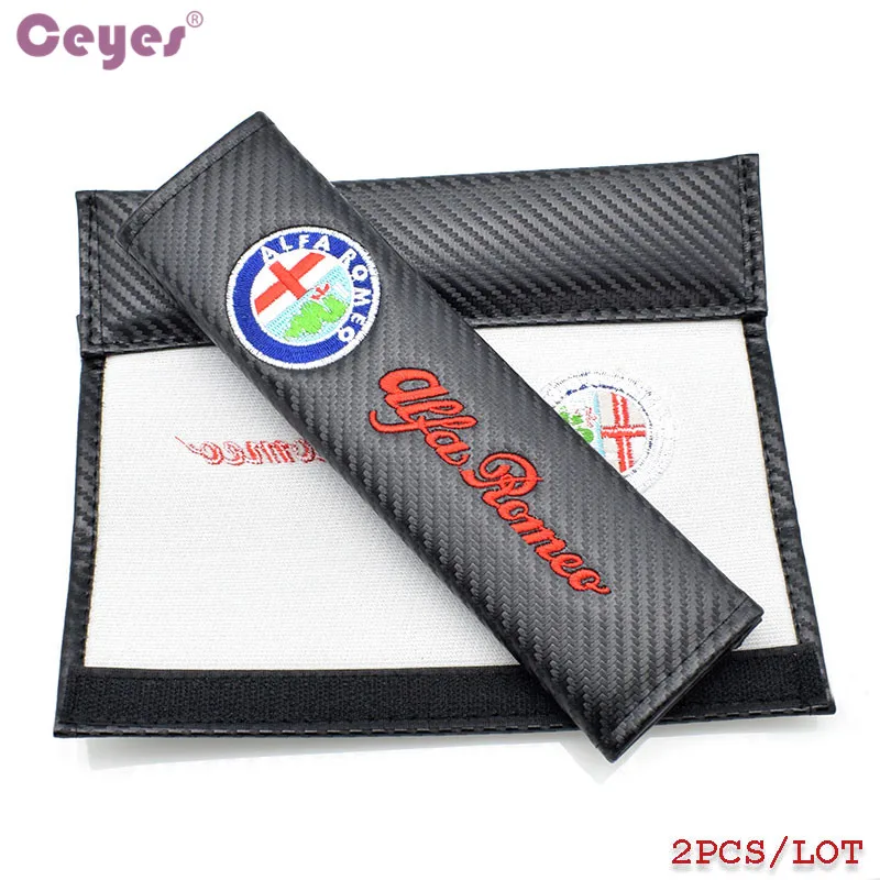 Наплечные подушки Ceyes из углеродного волокна для Alfa Romeo 156 Mito 147 159 Giulietta 2 шт.|cotton belt