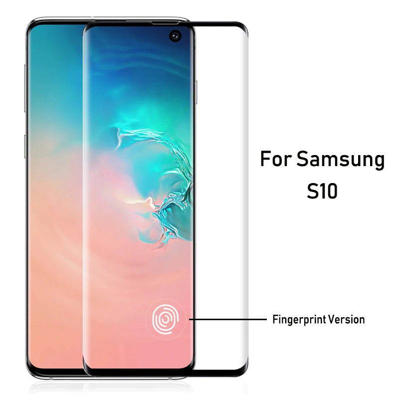 For Samsung S10 25D закаленное стекло с закругленными краями для samsung Galaxy S8 S9 S10 Plus S10E, защитное стекло на samsung Note 9 8, защитная пленка - Цвет: For Samsung S10