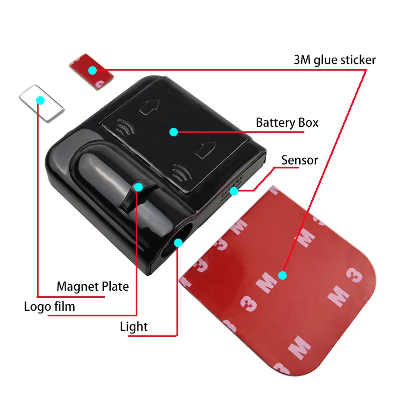 Беспроводной светодиодный лазерный проектор с логотипом на дверь автомобиля 1