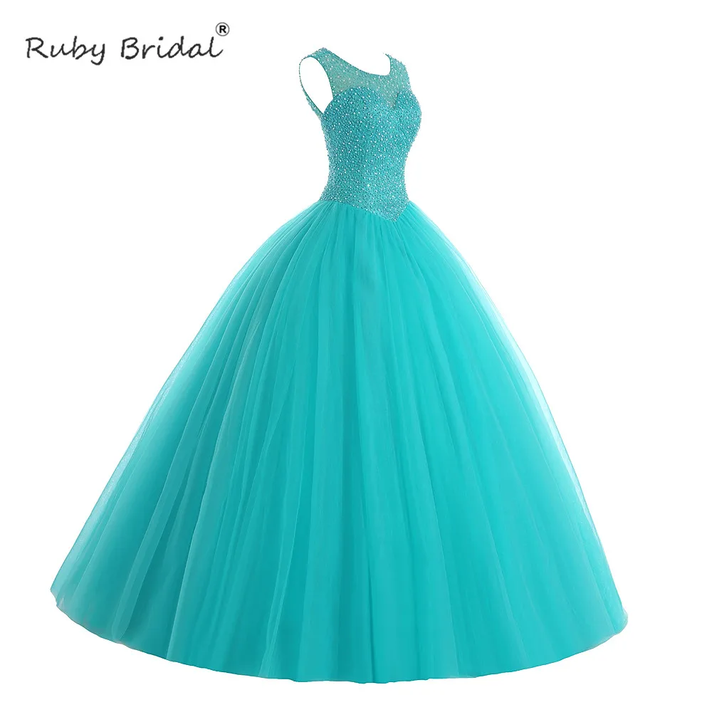 Свадебные платья без рукавов Ruby Quinceanera Vestido Debutante Blue бальные платье | Свадьбы и