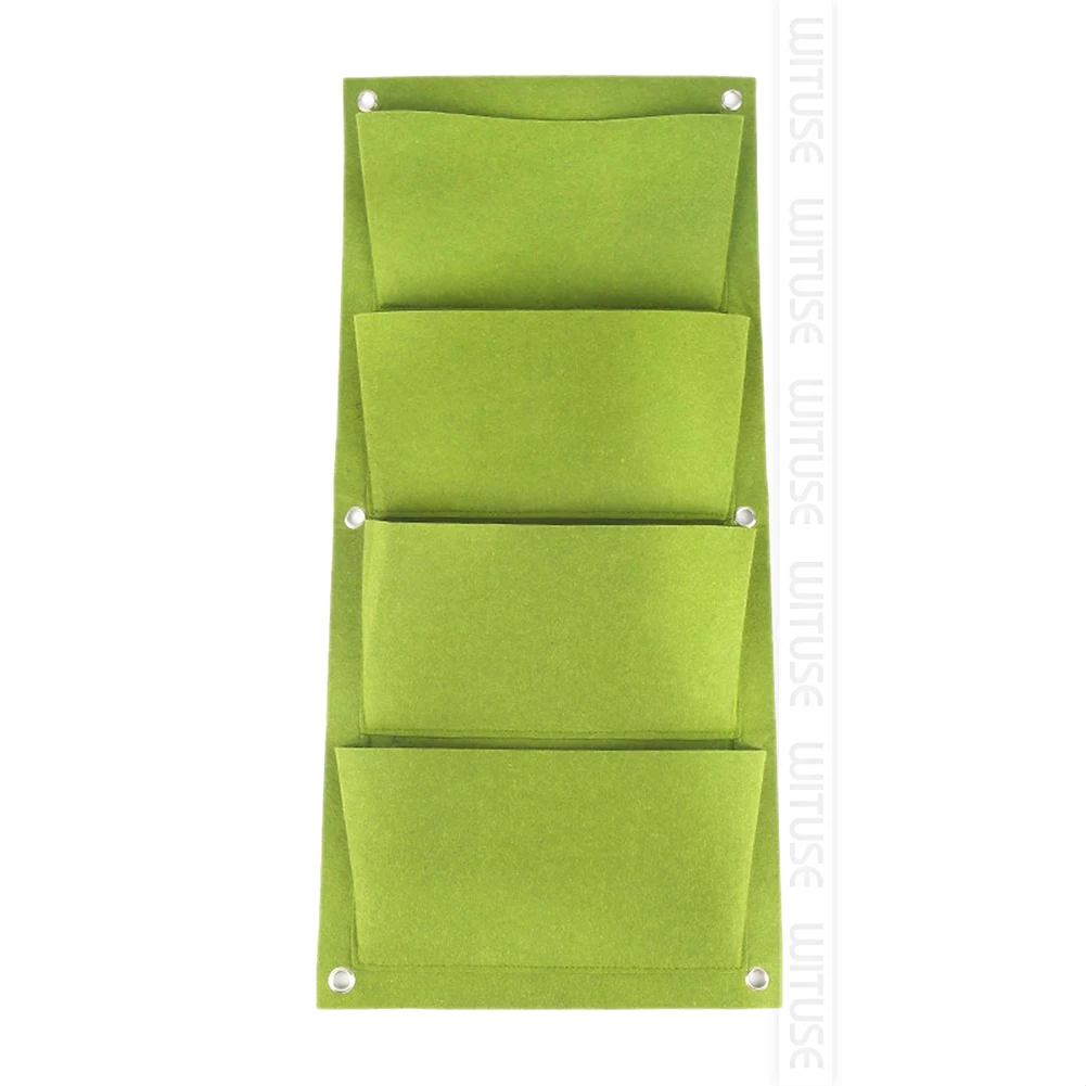 green 4 pocket 4/18/36 карманы Висячий Сад посадки сумки зеленой стены цветок сеялки Стены Вертикальный садовый рассада, инструменты для - Цвет: green 4 pocket