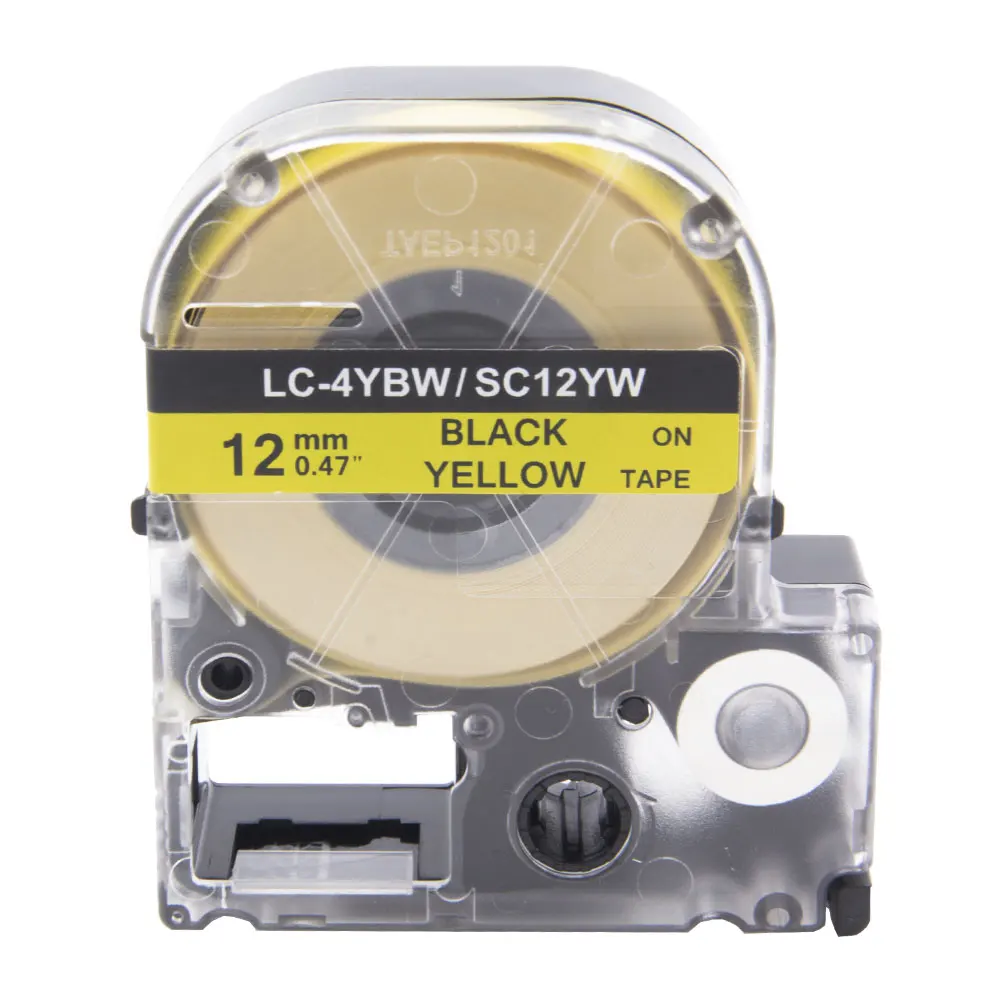 Absoonic SC12YW LC 4YBP совместимый Epson LabelWork лейбл ленточный мейкер стандартная лента 12 мм