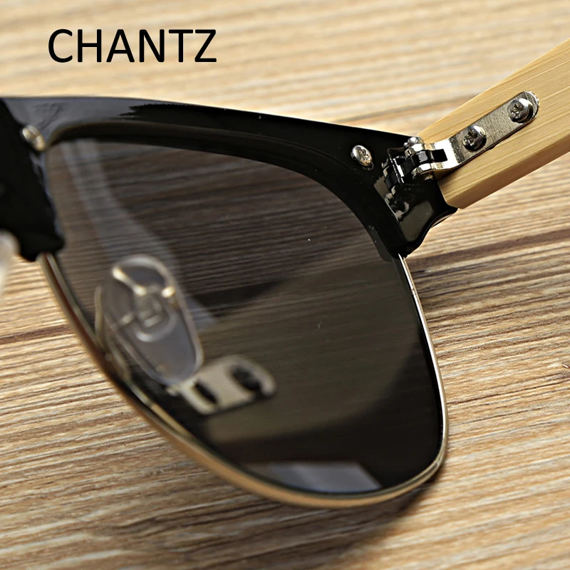 Солнцезащитные очки с бамбуковыми линзами для мужчин и женщин ретро-очки