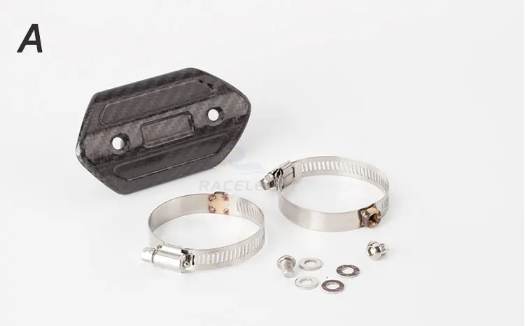 Универсальный глушитель выхлопной трубы мотоцикла крышка из углеродного