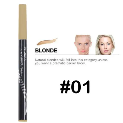 Профессиональный микроблейдинг 4 расчески ручка для бровей водонепроницаемая