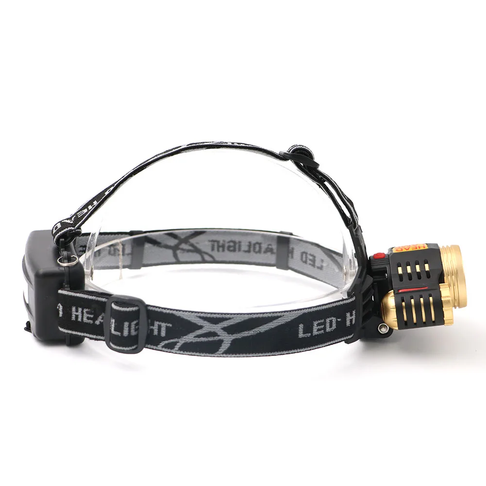 Headlight 1*T6+2*R2 LED Head Lamp Zoomable Headlamp Lintern Torch Biking Fishing for 18650 Battery+Charger+Car Charger | Лампы и