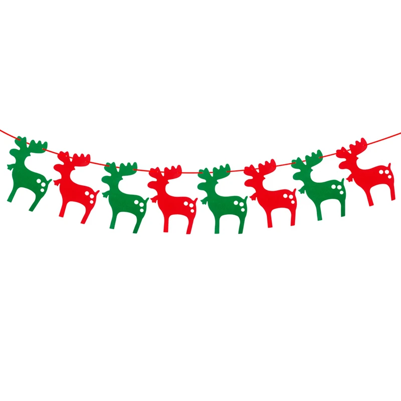 Christmas Banner 20 Рождественские баннеры FENGRISE, украшения на год, рождественские украшения для дома, рождественские вечерние гирлянды с изображением Санта-Клауса, колокольчика, флага - Цвет: Christmas Banner 20