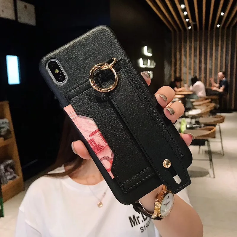 Роскошный кошелек чехол для телефона для iphone 6 6s 7 8 плюс мягкий PU полупакет чехол для iphone XS Max XS XR X модный Стенд задняя крышка