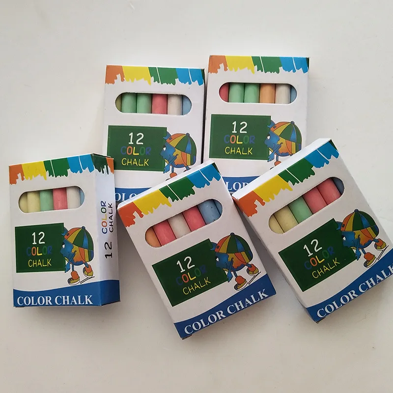 НОВАЯ безопасная беспыльная цветная меловая ручка 12 шт./партия 6 цветов