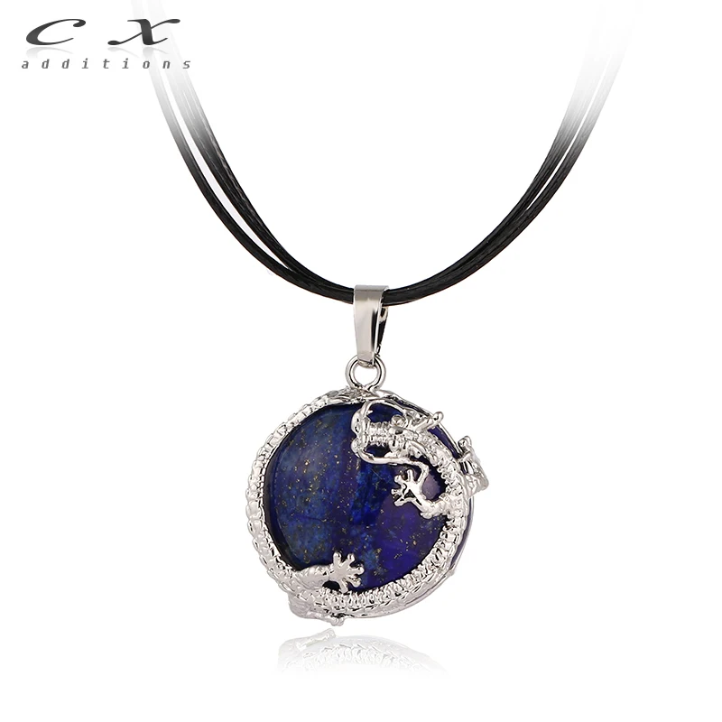 2019 завод круглый счастливый Дракон украшение с жемчугом полудрагоценное